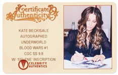 Kate Beckinsale Signed ''Underworld Blood Wars'' Comic Book #1 -- Encapsulated & Graded 9.8 by CGC