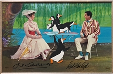 Julie Andrews & Dick Van Dyke Signed Limited Edition ''Mary Poppins'' Artwork by Disney -- Created From Original Disney Animation Drawings