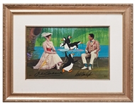 Julie Andrews & Dick Van Dyke Signed Limited Edition ''Mary Poppins'' Artwork by Disney -- Created From Original Disney Animation Drawings
