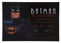 Kevin Conroy Signed Limited Edition ''Batman'' Bust -- Conroy Voiced ''Batman'' in the DC Animated Universe from 1992-2022