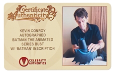 Kevin Conroy Signed Limited Edition ''Batman'' Bust -- Conroy Voiced ''Batman'' in the DC Animated Universe from 1992-2022