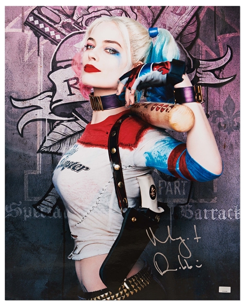 Margot Robbie Signed 16'' x 20'' Photo as Harley Quinn in ''Suicide Squad''