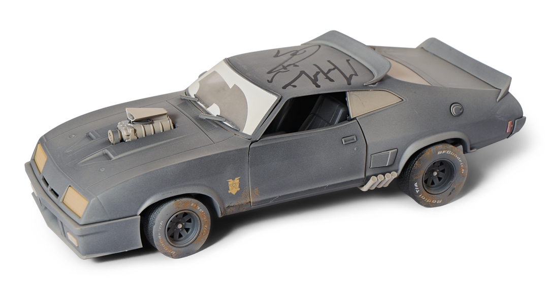 Mel Gibson and Tom Hardy Signed ''Mad Max'' Ford Falcon XB Interceptor Model Car