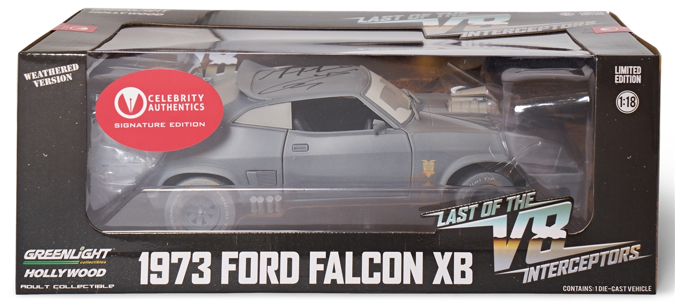 Mel Gibson and Tom Hardy Signed ''Mad Max'' Ford Falcon XB Interceptor Model Car