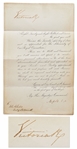 Queen Victoria Signed Invitation for Her Royal Coronation