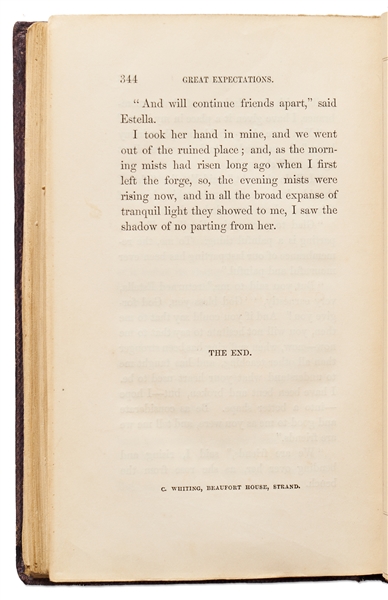 ''Great Expectations'' by Charles Dickens in Three Volumes, Published 1861 -- Scarce First Edition, First Impression for Vols. I and III, Third Impression for Vol. II