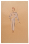 Lucille Ball Costume Sketch for 20th Century Fox