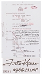 Fred Haise Signed & Handwritten Apollo 13 Flight Notes for rapid activation of Aquarius during the emergency situation on Apollo 13!