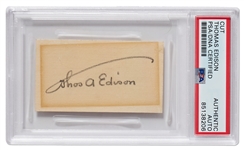 Thomas Edisons Umbrella Signature -- Encapsulated by PSA/DNA