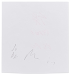 Robert Indiana Signed ''LOVE'' Sketch for the U.S Post Office Stamp