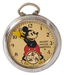 Disney Mickey Mouse Pocket Watch by Ingersoll, Circa 1930s with the Original Box