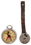 Disney Mickey Mouse Pocket Watch by Ingersoll, Circa 1930s with the Original Box