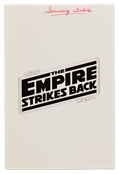 Lot of Five Items from ''The Empire Strikes Back'' Advance Screening in San Francisco on 26 April 1980