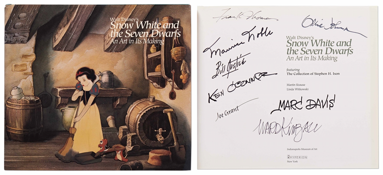 First Edition of ''Walt Disney's Snow White and the Seven Dwarfs'' Signed by Seven Disney Animators