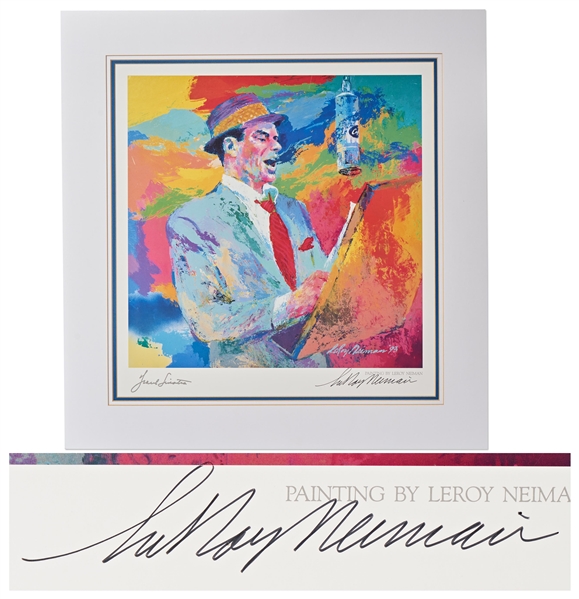 LeRoy Neiman Signed Lithograph of Frank Sinatra Duets