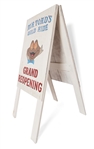 Disneyland Sign from 1983 Advertising the Reopening of Mr. Toad's Wild Ride