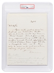 Thomas Edison Autograph Letter Signed -- ''...I have only 2 men, and not much money...'' -- PSA/DNA Encapsulated