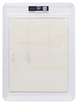 Thomas Edison Autograph Letter Signed -- ''...I have only 2 men, and not much money...'' -- PSA/DNA Encapsulated