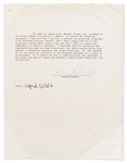 Aretha Franklin Signed Agreement -- With PSA/DNA COA