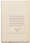 John Steinbeck Signed Limited First Edition of ''The Red Pony''
