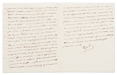 Napoleon Bonaparte Autograph Letter Signed with His Full Signature of Napoleon -- Napoleon Writes a Detailed Letter to His Minister of War Regarding Defense of the French Empire