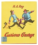 H.A. Rey and Margret Rey Signed First Edition of ''Curious George'' with H.A. Rey Also Drawing an Illustration of the Curious Monkey -- With PSA/DNA COA