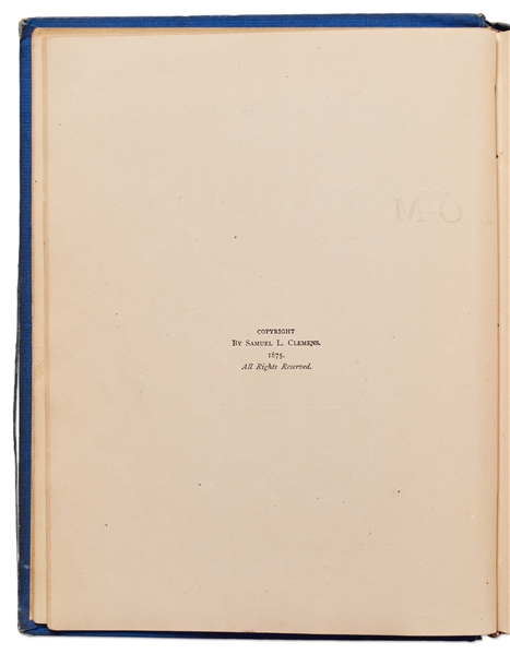 Rare First Edition, First Printing of Mark Twain's ''Adventures of Tom Sawyer''
