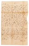 Texian Revolutionary Philip Dimmitt Autograph Letter Signed -- Lot Also Includes a Scarce Version of the Arkansas Civil War Amnesty Oath