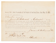 Texian Revolutionary Philip Dimmitt Autograph Letter Signed -- Lot Also Includes a Scarce Version of the Arkansas Civil War Amnesty Oath