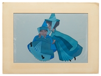 Disney Animation Screen-Used Cel from Sleeping Beauty of Fairy Godmothers Fauna & Merryweather