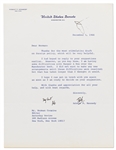 Robert F. Kennedy Twice-Signed Letter as U.S. Senator