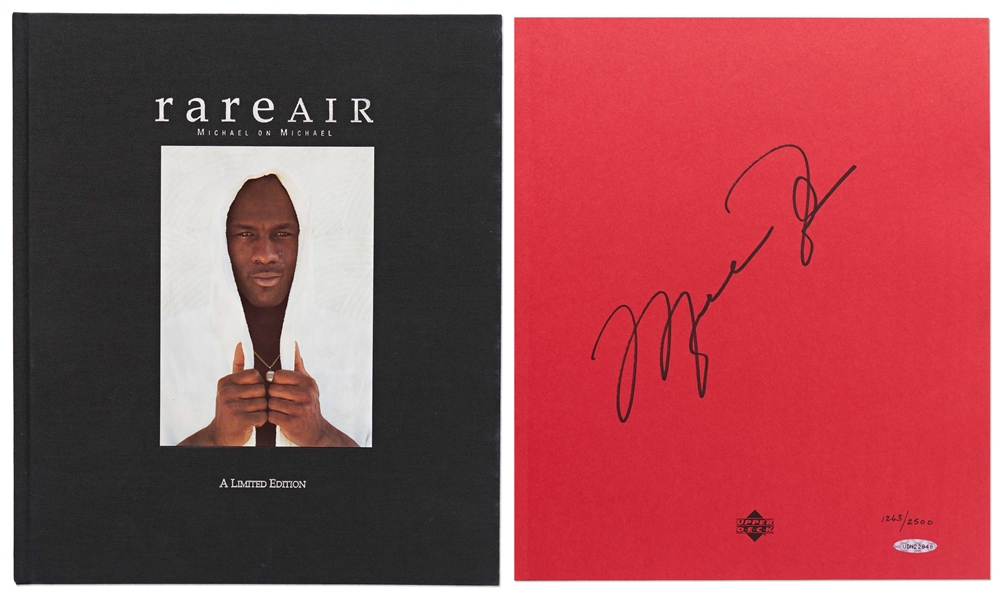 Michael Jordan Signed Limited Edition of ''Rare Air / Michael on Michael'' -- With Upper Deck Hologram