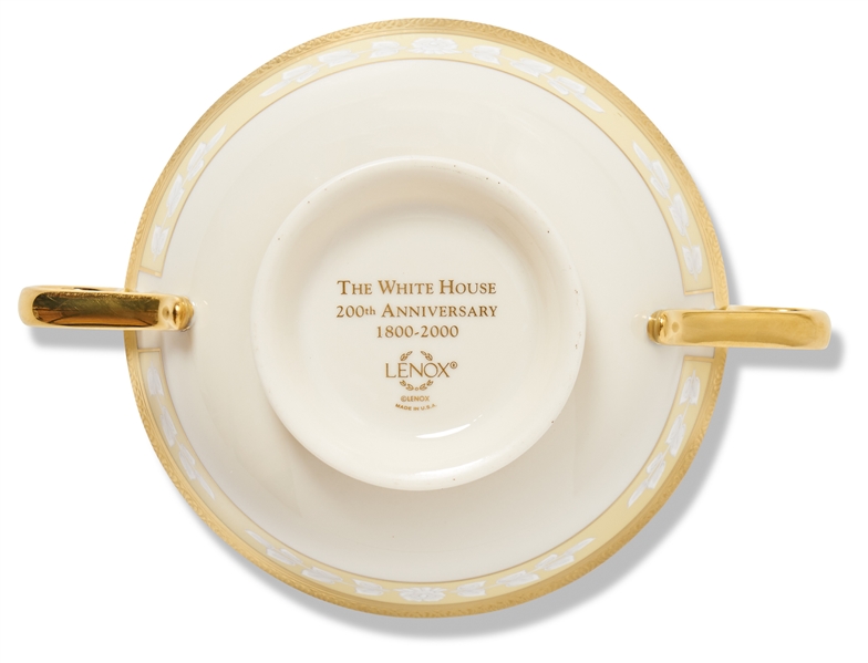 Bill Clinton 200th Anniversary White House China Soup Bowl & Saucer