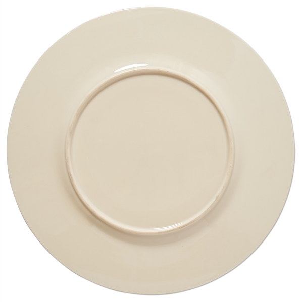 Reagan White House China -- Large Service Plate in Red-Gold Design, Made for State Dinners