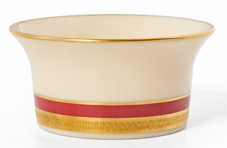 Reagan White House China Sorbet Cup -- Red-Gold Design Made for State Dinners