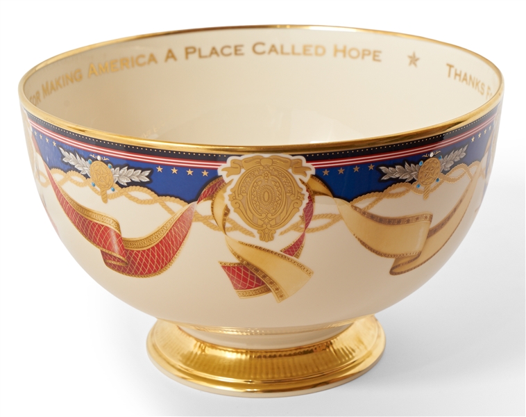 Lenox China Presentation Bowl in the Millennium Style, Made for the Clinton White House