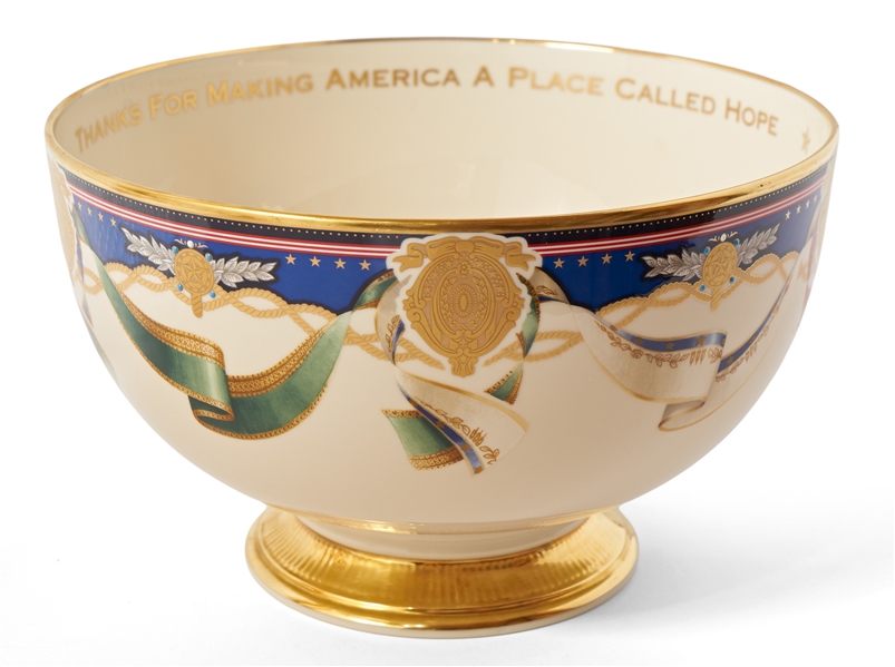 Lenox China Presentation Bowl in the Millennium Style, Made for the Clinton White House