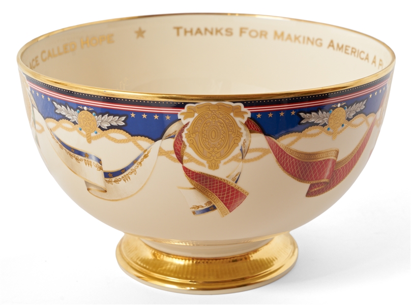 Lenox China Presentation Bowl in the Millennium Style, Made for the Clinton White House