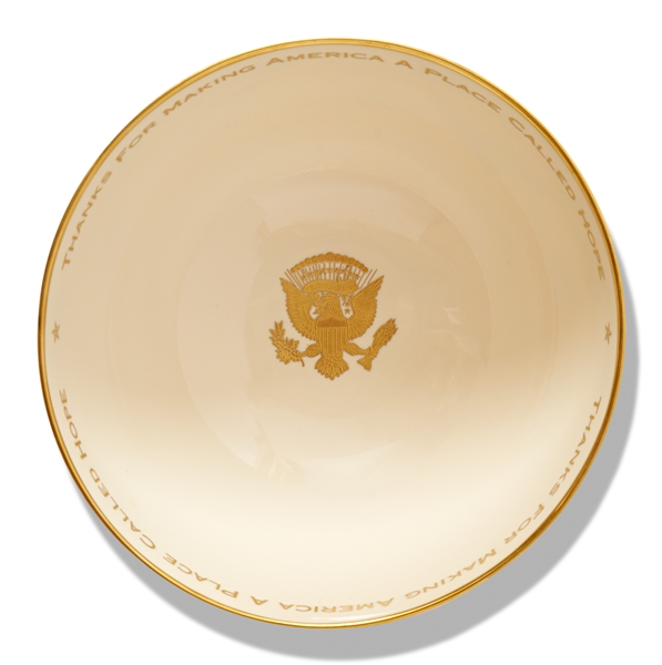 Lenox China Presentation Bowl in the Millennium Style, Made for the Clinton White House