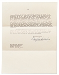 Douglas MacArthur Letter Signed as Supreme Commander in Japan, Dated 1950 -- MacArthur Writes a Detailed 4pp. Letter on Why He Forbade Margaret Sanger from Speaking to the Japanese About Birth Control