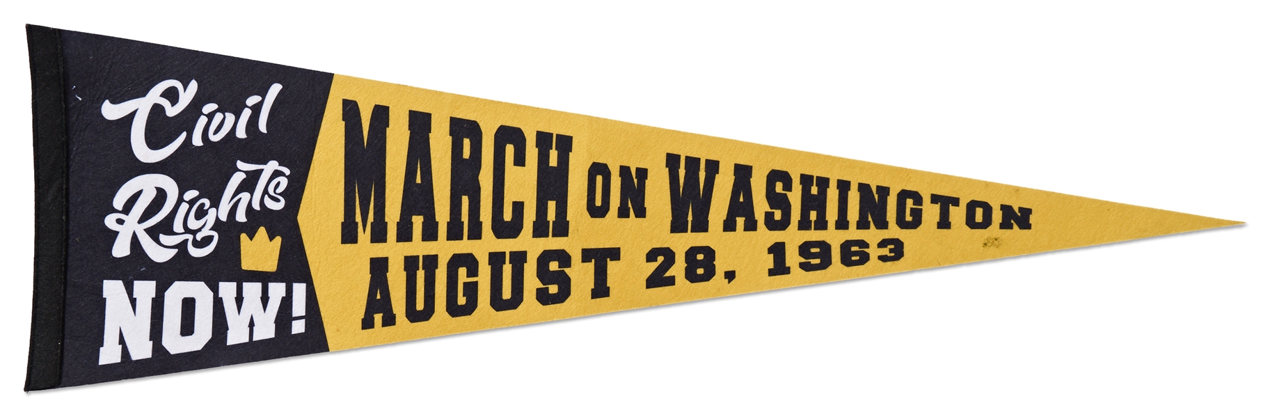 Original Pennant From the 1963 ''March on Washington for Jobs and Freedom''