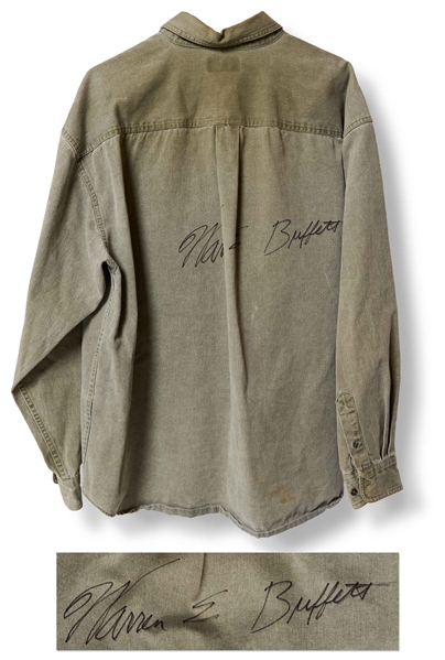 Warren Buffett Signed Corduroy Jacket