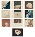 Lot of 10 Original NASA Red-Number Photos, All with A Kodak Paper on Verso -- Includes First Image Taken by a Human of the Whole Earth, First U.S. Spacewalk, View of the Moon During Apollo 8, Etc.