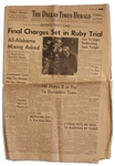 Original Dallas Times Herald Newspaper From 13 March 1964 on the Jack Ruby Trial -- Defense Rests Case / Final Charges Set in Ruby Trial