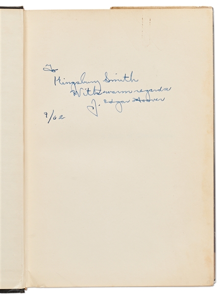 J. Edgar Hoover Signed First Edition of ''A Study of Communism''