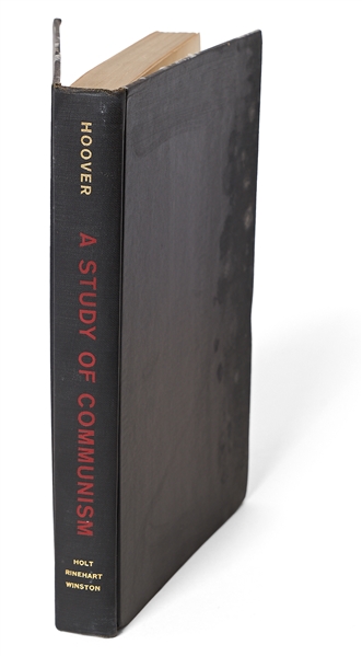 J. Edgar Hoover Signed First Edition of ''A Study of Communism''