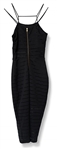 Kim Kardashian Owned Black Spaghetti Strap Dress