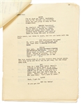 Moe Howard's Script for ''Pardon My Terror'', Originally Written for The Three Stooges, but Unproduced due to Curly's Stroke -- Then Repurposed for Shemp as ''Who Done It?'' -- With Moe's Edits