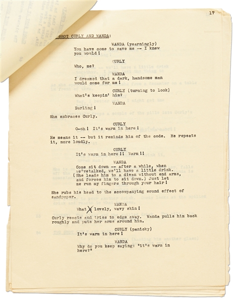 Moe Howard's Script for ''Pardon My Terror'', Originally Written for The Three Stooges, but Unproduced due to Curly's Stroke -- Then Repurposed for Shemp as ''Who Done It?'' -- With Moe's Edits