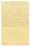 Moe Howard's Handwritten Pages From the Draft of His Autobiography -- Moe Tells a Story About Filming ''Horses' Collars'' -- ''...You never could tell what would happen in one of our comedies...''